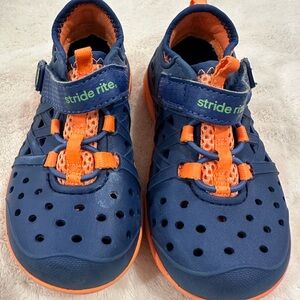 Stride Rite Blue and Orange Water Shoes with Ventilation